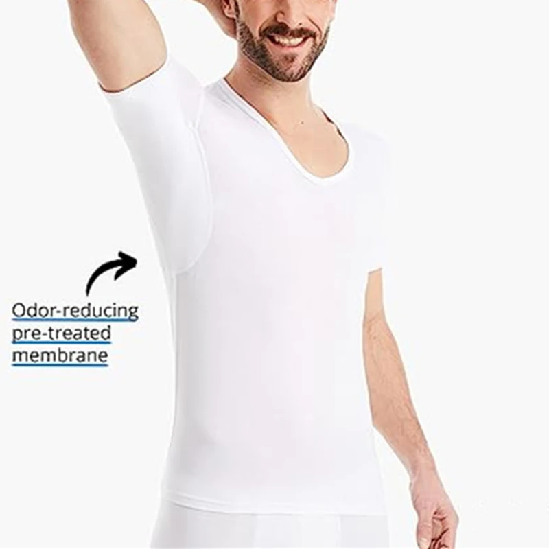 Modal Breathable Gym Clothing White Deepened V Neck Men's Undershirts Sweatproof T Shirts
Modal Breathable Gym Clothing White Deepened V Neck Men's Undershirts Sweatproof T Shirts