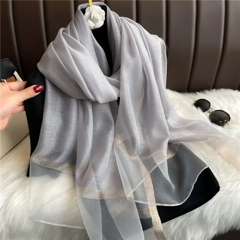 New Large Luxury Organza Silk Scarf Elegant Solid Color Long Scarves 180*70cm Solid Shawls For Women Hijab
New Large Luxury Organza Silk Scarf Elegant Solid Color Long Scarves 180*70cm Solid Shawls For Women Hijab