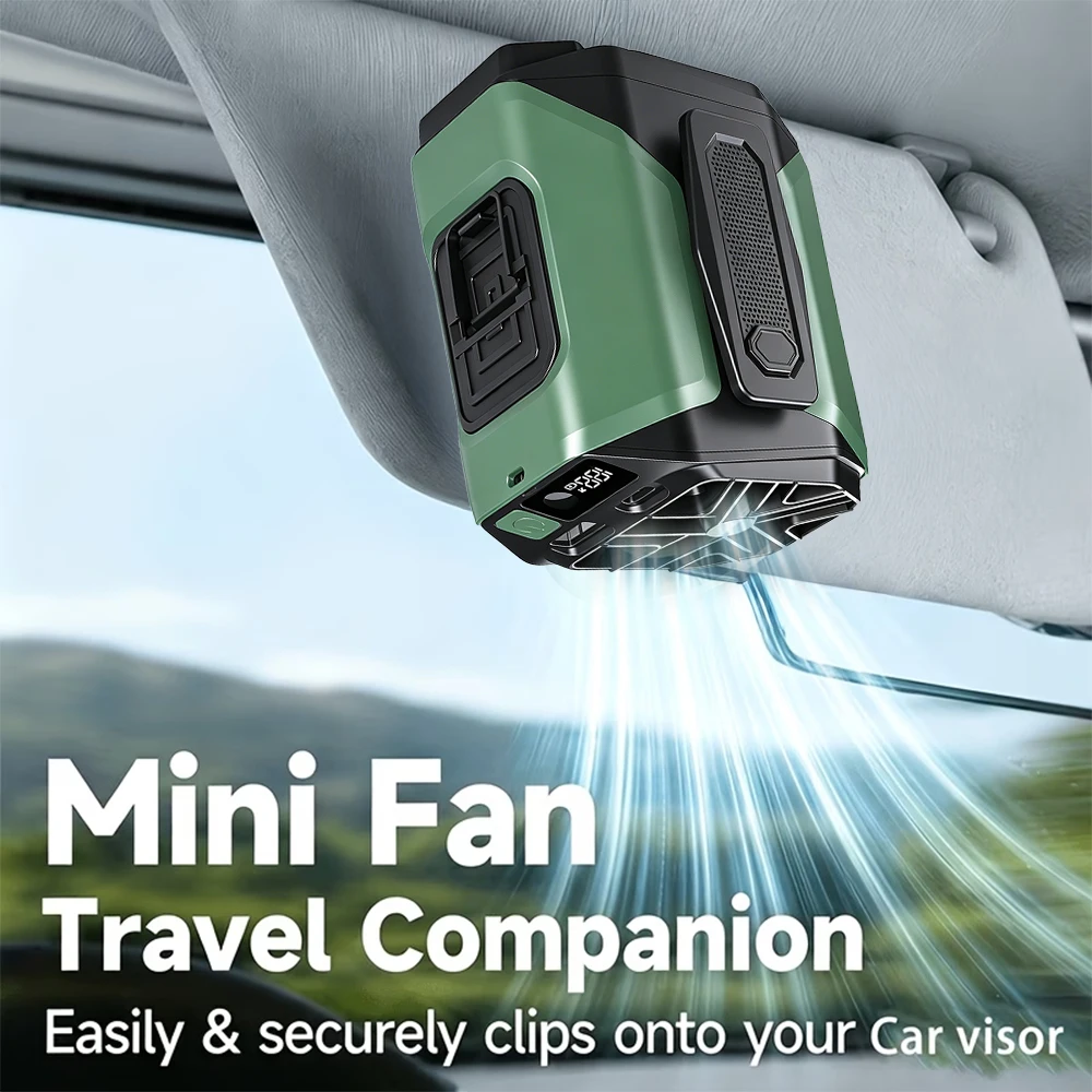 6000mAh Portable Waist Fan, 1-199 Levels Wind, 3-in-1 Wearable Clip Fan with LED Flashlight, Personal Cooling Fan for Outdoor
6000mAh Portable Waist Fan, 1-199 Levels Wind, 3-in-1 Wearable Clip Fan with LED Flashlight, Personal Cooling Fan for Outdoor