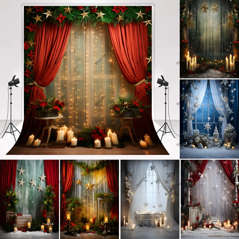 Beenle Christmas Photography Background Red Curtain Winter Xmas Tree Fireplace Gifts Family Portrait Decor Backdrop Photo Studio
Beenle Christmas Photography Background Red Curtain Winter Xmas Tree Fireplace Gifts Family Portrait Decor Backdrop Photo Studio