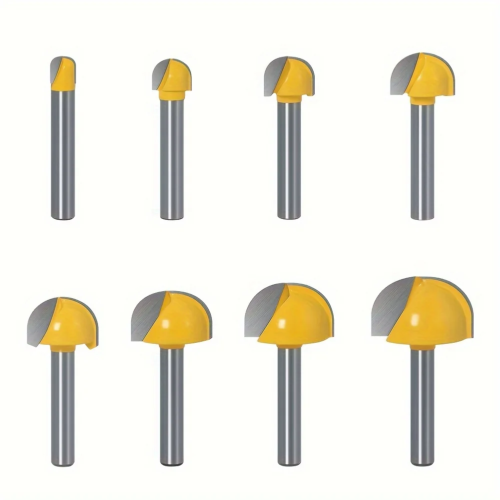 6mm Shank CNC Solid Carbide Round Nose Router Bits, 6-30mm Woodworking Tools for Precise Cutting
6mm Shank CNC Solid Carbide Round Nose Router Bits, 6-30mm Woodworking Tools for Precise Cutting