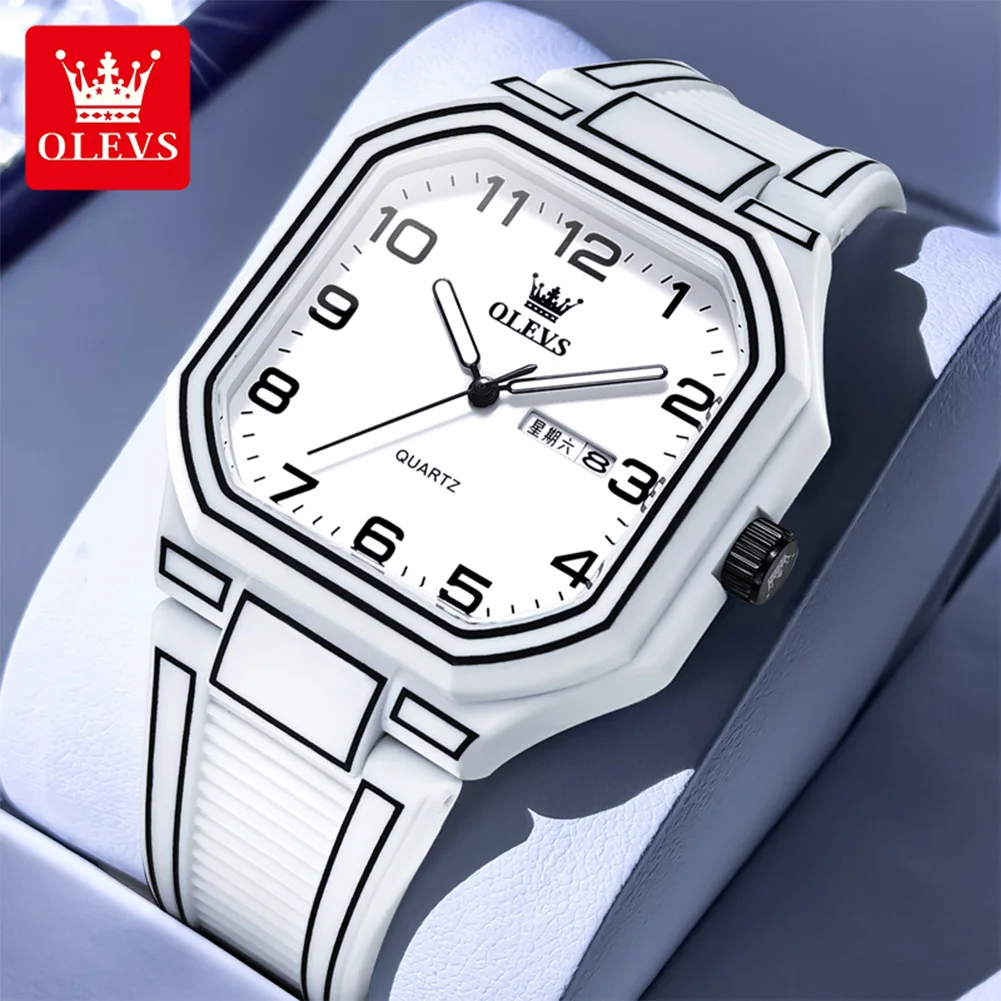 OLEVS, высококачественные повседневные модные трендовые кварцевые мужские часы с силиконовым ремешком, бестселлеры, оригинальные часы с двойным календарем для мужчин
OLEVS, высококачественные повседневные модные трендовые кварцевые мужские часы с силиконовым ремешком, бестселлеры, оригинальные часы с двойным календарем для мужчин