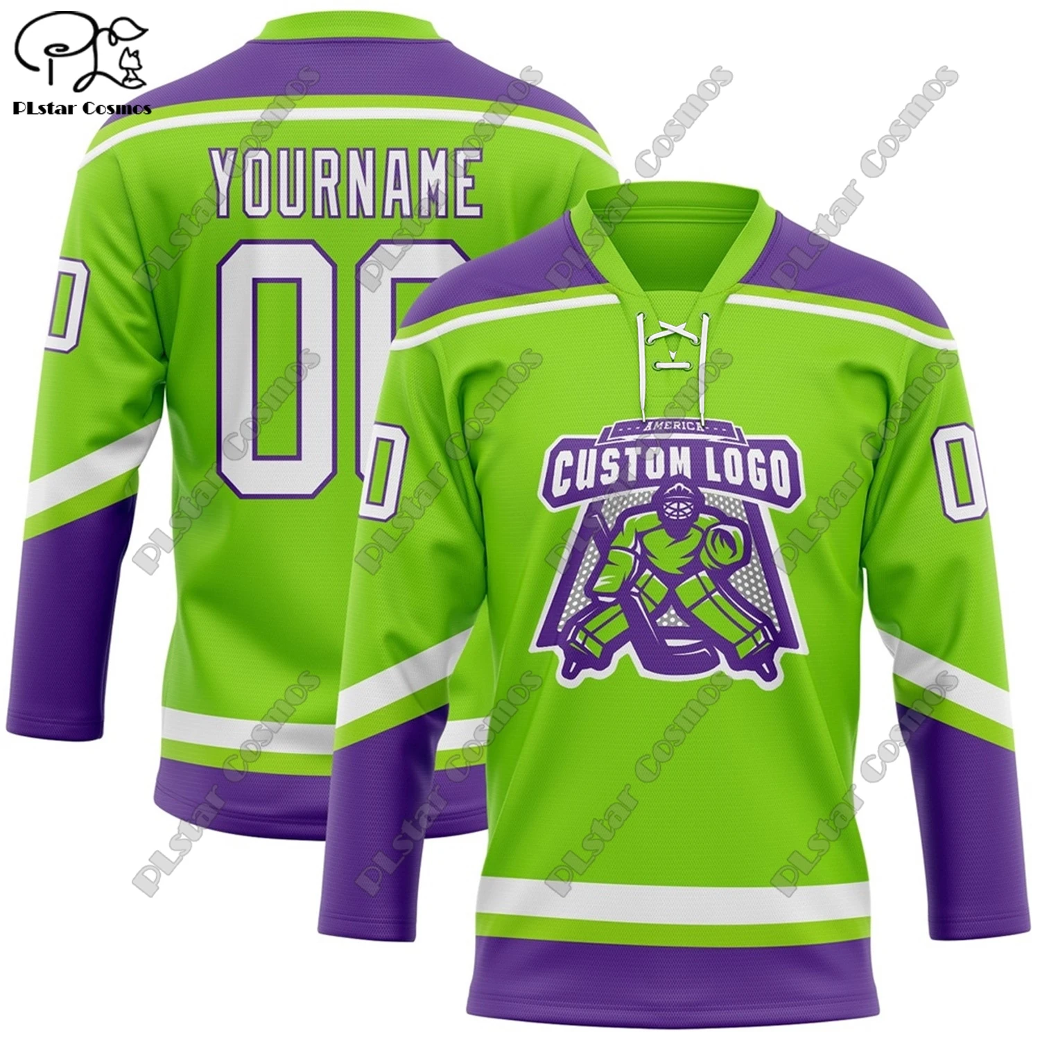 New Lace-Up Hockey Jersey Color Series V-Neck Long Sleeve Personalized 3D Printed Casual Sports Shirt Team Gift X-26
New Lace-Up Hockey Jersey Color Series V-Neck Long Sleeve Personalized 3D Printed Casual Sports Shirt Team Gift X-26