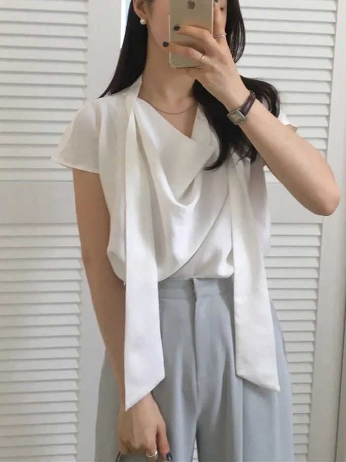 Женская блузка Ele Chic с пышными рукавами, воротником-стойкой, коротким французским рукавом, свободного кроя, однотонная, летняя
Женская блузка Ele Chic с пышными рукавами, воротником-стойкой, коротким французским рукавом, свободного кроя, однотонная, летняя