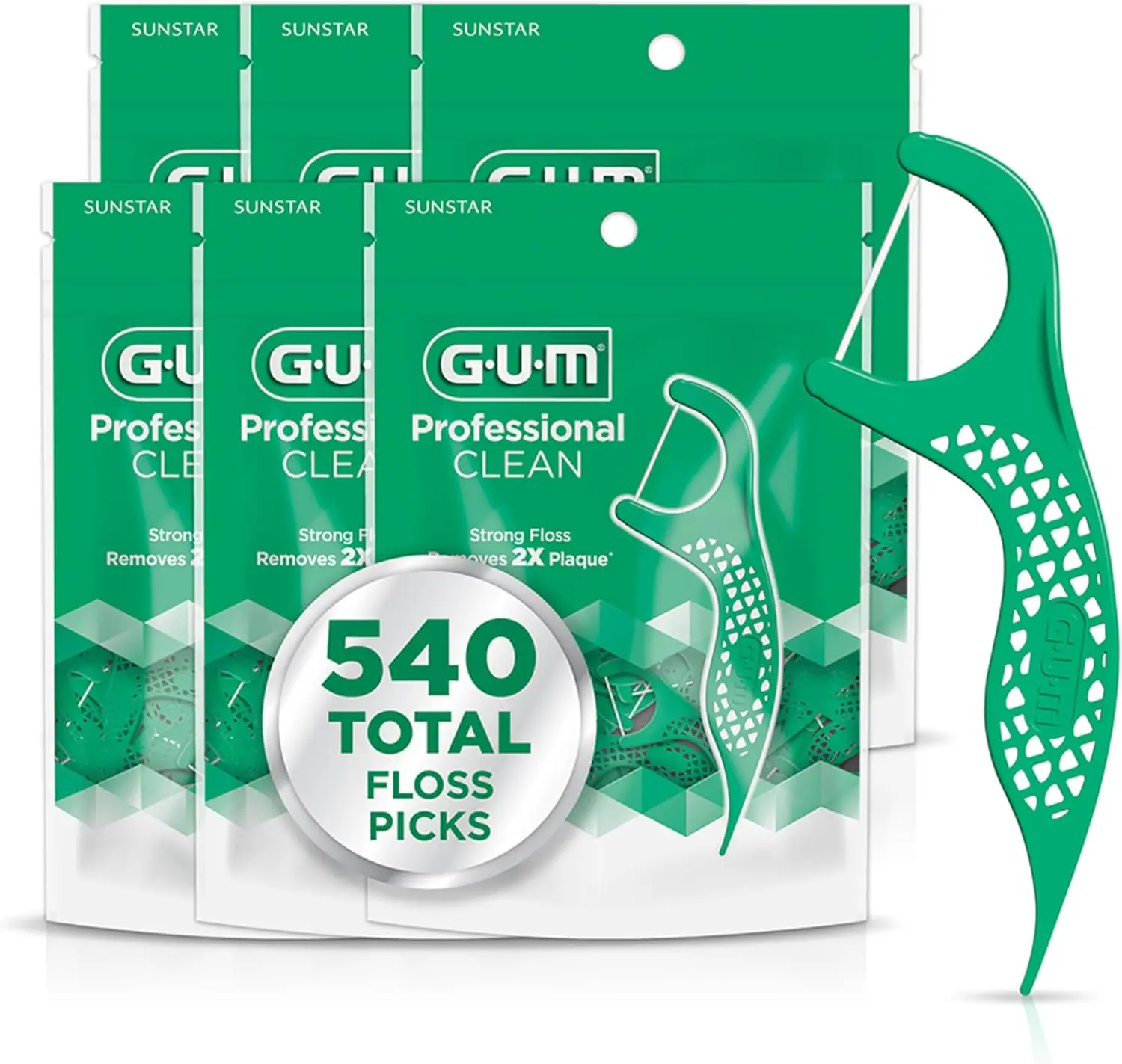 Extra-Strong Dental Floss Picks, Shred-Resistant, Mint Flavor, 90 Count (Pack of 6) 540 Total
Extra-Strong Dental Floss Picks, Shred-Resistant, Mint Flavor, 90 Count (Pack of 6) 540 Total