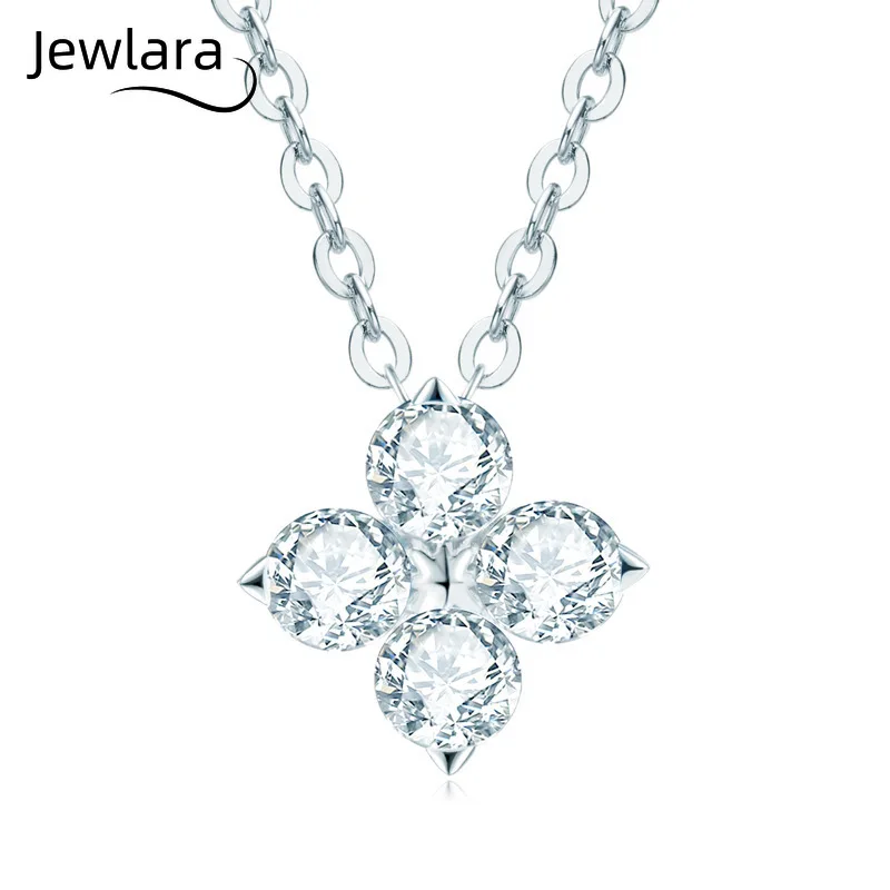 Jewlara Four-leaf Clover D-color Moissanite Necklace 925 Silver-plated K18 Gold Flower Pendant Fashionable Temperament Versatile
Jewlara Four-leaf Clover D-color Moissanite Necklace 925 Silver-plated K18 Gold Flower Pendant Fashionable Temperament Versatile