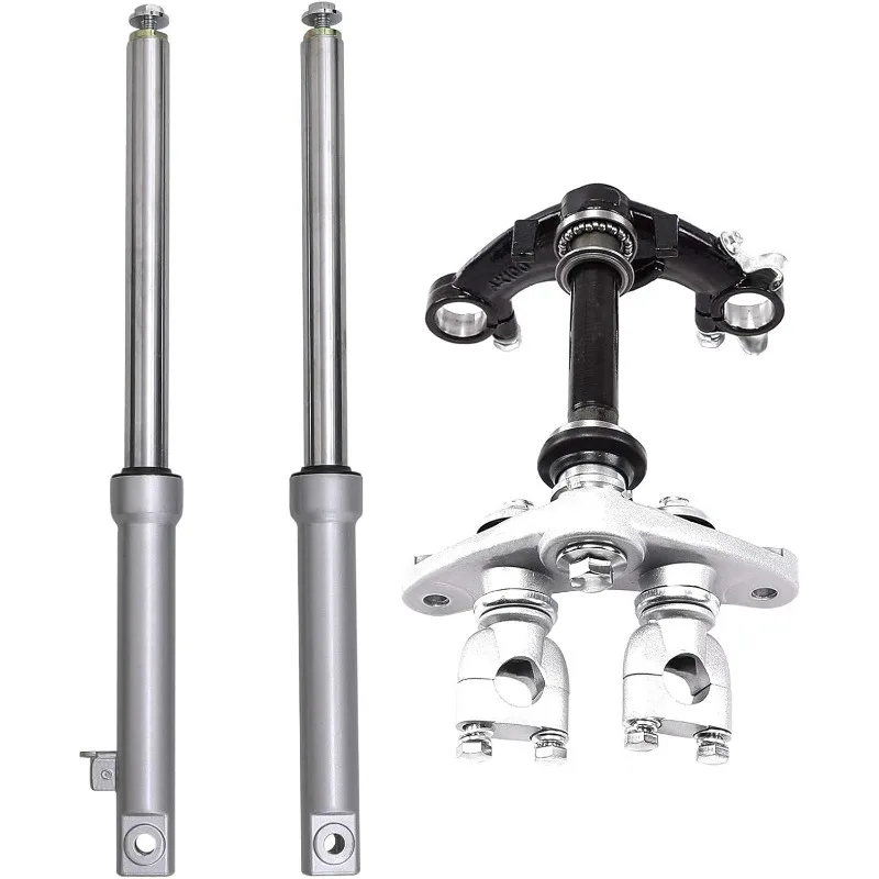 27mm Front Forks Suspension Shocks with Triple Tree Handlebar Riser Clamp for CRF50 70cc 90cc 110cc Dirt Bike Drum Brake
27mm Front Forks Suspension Shocks with Triple Tree Handlebar Riser Clamp for CRF50 70cc 90cc 110cc Dirt Bike Drum Brake