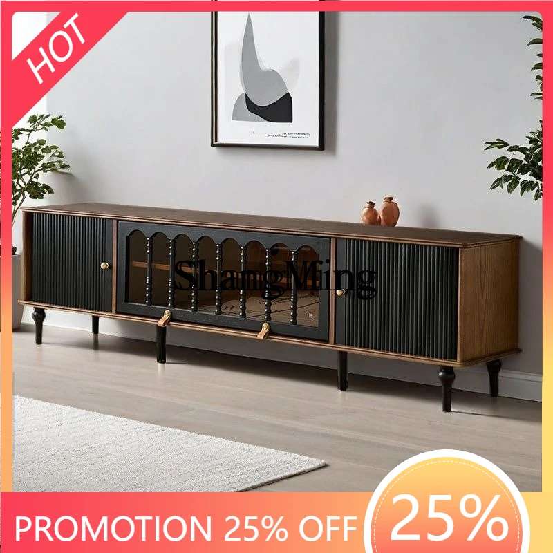 SM solid wood TV cabinet coffee table combination living room household small apartment TV storage cabinet
SM solid wood TV cabinet coffee table combination living room household small apartment TV storage cabinet