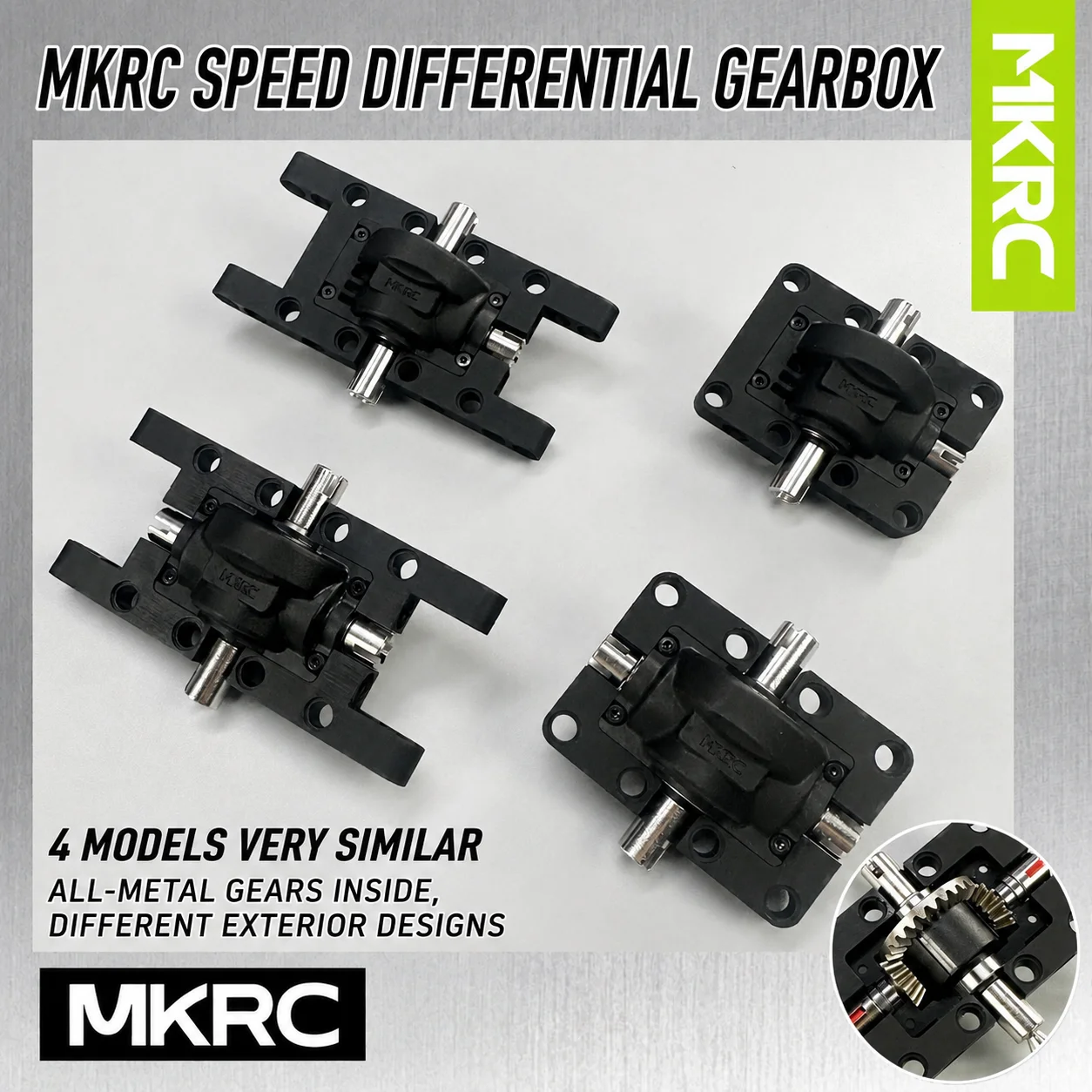 MKRC Metal Gear Building Blocks Differential Suitable for Modifying RC High-speed Toy Cars 64179 H-type Frame 64178
MKRC Metal Gear Building Blocks Differential Suitable for Modifying RC High-speed Toy Cars 64179 H-type Frame 64178