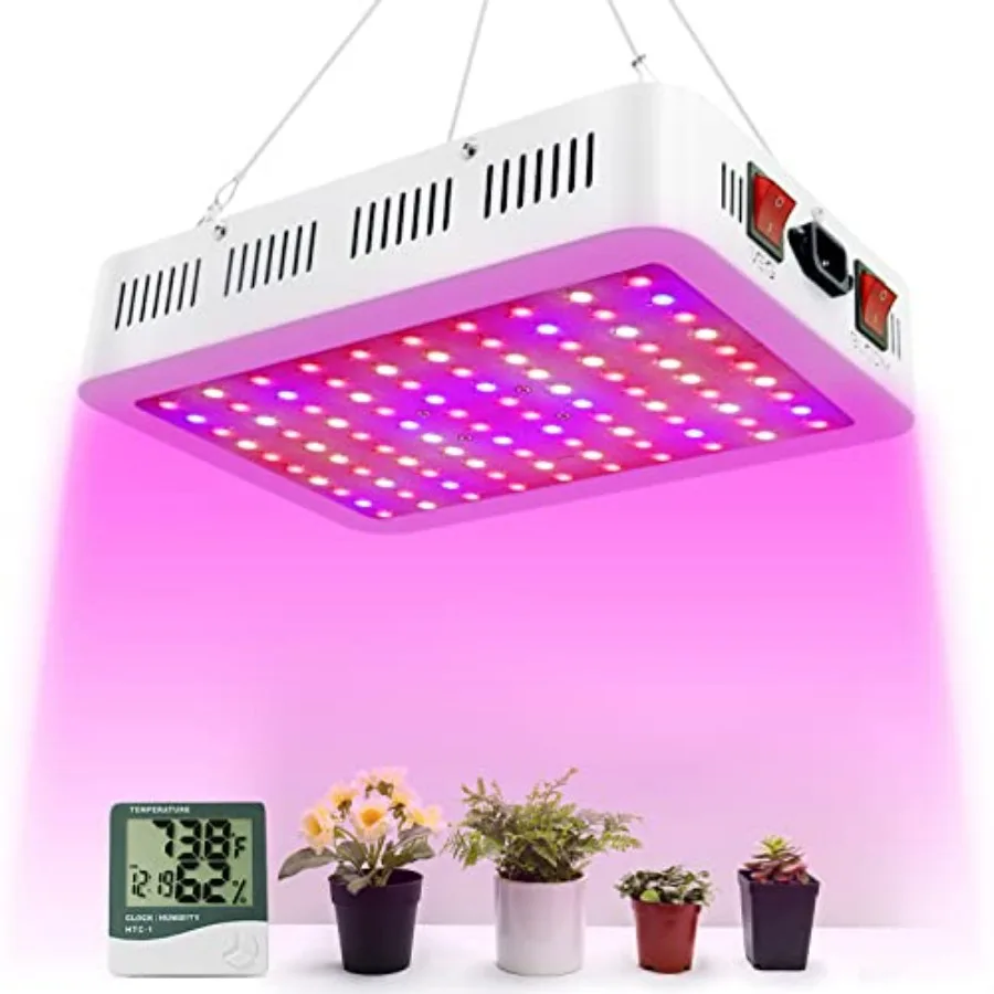 1000W LED Full Spectrum Grow Light for Indoor Plants with Daisy Chain Function Temperature Humidity Control Seedling Veg Bloom
1000W LED Full Spectrum Grow Light for Indoor Plants with Daisy Chain Function Temperature Humidity Control Seedling Veg Bloom