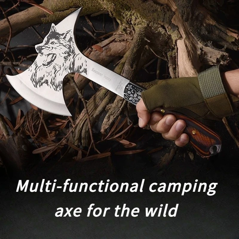 Multi-functional Outdoor Camping Axe Tree Cutting Firewood Splitting Mountain Opening Axe Outdoor Camp Tactical Axe
Multi-functional Outdoor Camping Axe Tree Cutting Firewood Splitting Mountain Opening Axe Outdoor Camp Tactical Axe