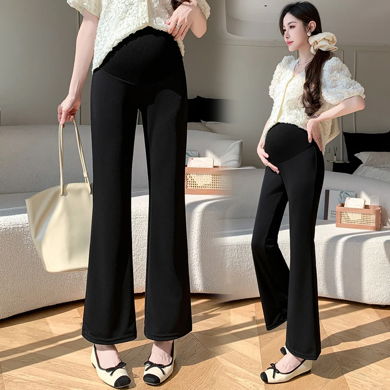 Слегка эластичные расклешенные черные брюки 25SS OOTD Y2K 2025 весна-лето укороченные брюки для беременных костюм из ледяного шелка брюки
Слегка эластичные расклешенные черные брюки 25SS OOTD Y2K 2025 весна-лето укороченные брюки для беременных костюм из ледяного шелка брюки