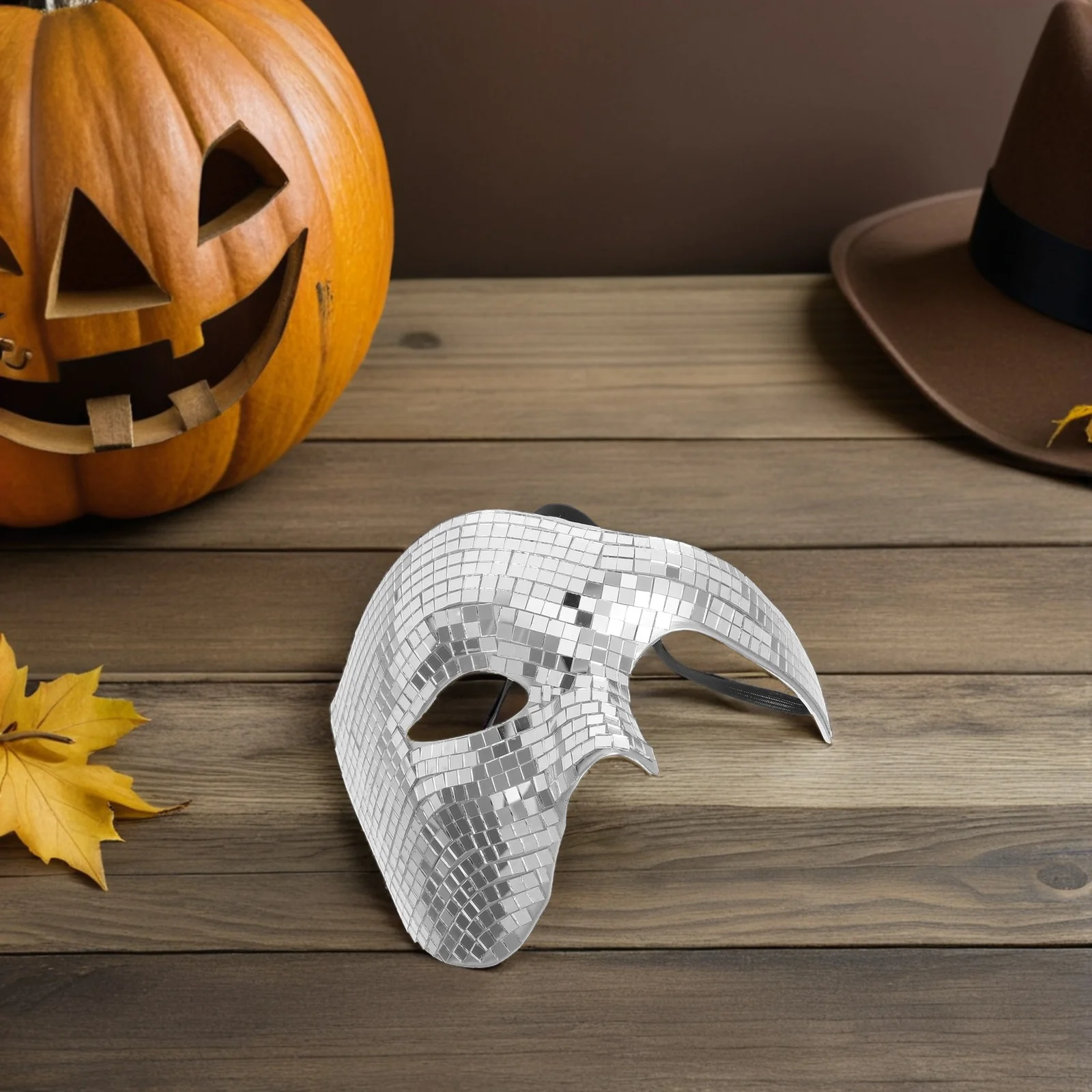 Disco Mask Half Face Reflective Masquerade Mirror Design for Halloween Party Festival Club Birthday Glitter Costume
Disco Mask Half Face Reflective Masquerade Mirror Design for Halloween Party Festival Club Birthday Glitter Costume