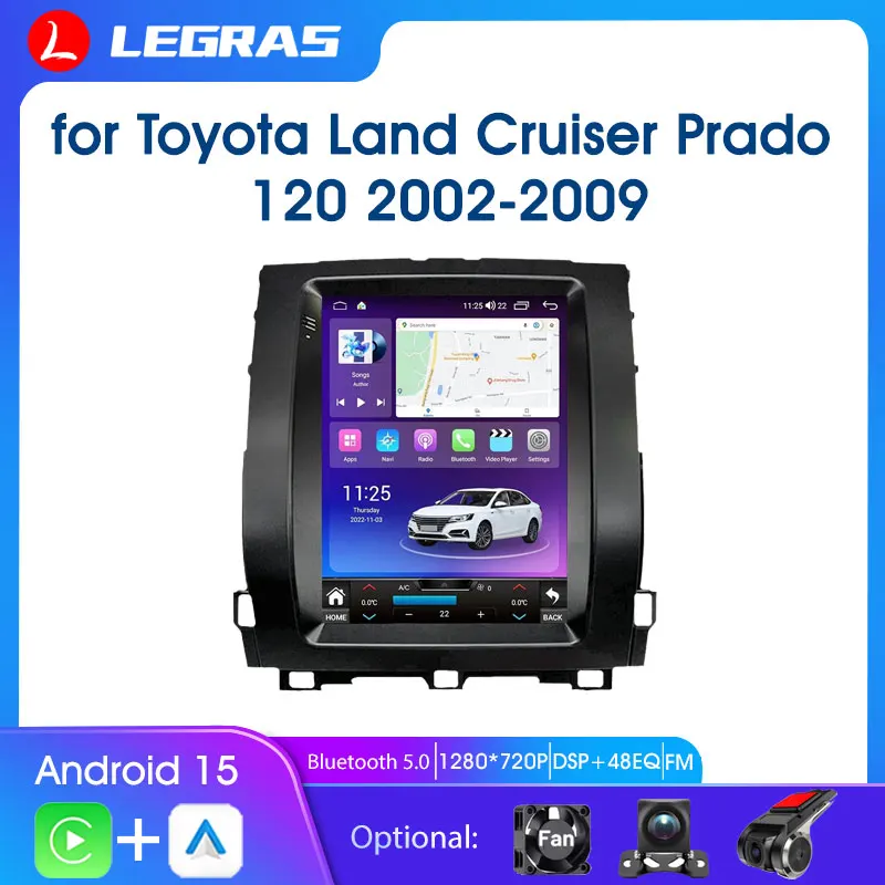 HD Touch Screen Head Unit 9.7 Inch For Toyota Land Cruiser Prado 120 2002 - 2009 Carplay Android Auto Car Radio GPS FM BT Radios
HD Touch Screen Head Unit 9.7 Inch For Toyota Land Cruiser Prado 120 2002 - 2009 Carplay Android Auto Car Radio GPS FM BT Radios