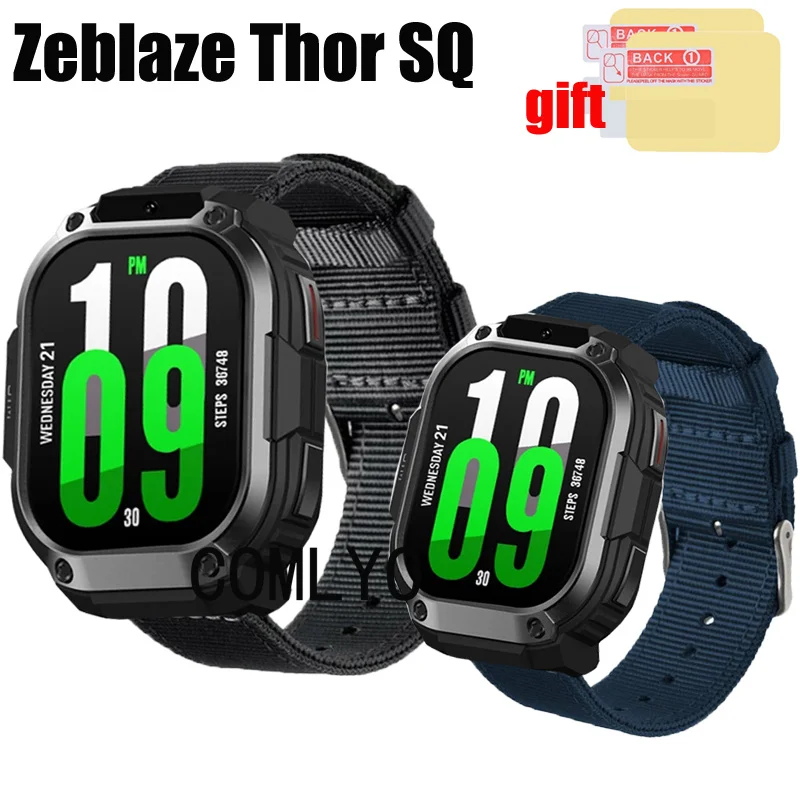 3 в 1, ремешок для смарт-часов Zeblaze Thor SQ, нейлоновый ремешок для женщин и мужчин, защита экрана
3 в 1, ремешок для смарт-часов Zeblaze Thor SQ, нейлоновый ремешок для женщин и мужчин, защита экрана