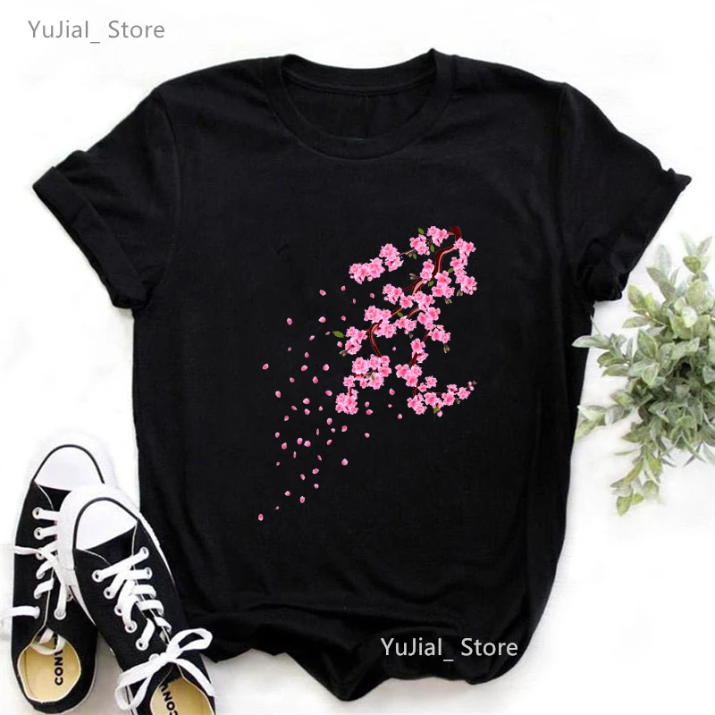 Beautiful Cherry Blossoms Flowers Printed Tshirt Girls Summer Fashion Short Sleeve T Shirt Women Casual Funny Solid T-Shirt Tops
Beautiful Cherry Blossoms Flowers Printed Tshirt Girls Summer Fashion Short Sleeve T Shirt Women Casual Funny Solid T-Shirt Tops