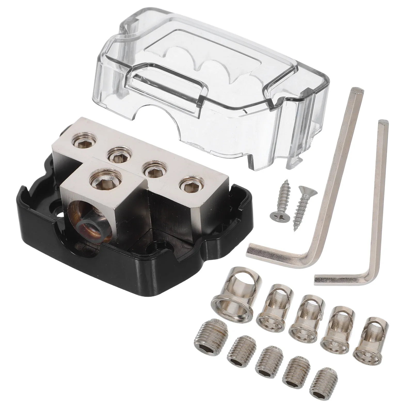 1Set Car Audio Distribution Block Heavy Duty Copper Power and Ground Splitter for Amplifier Sound System Upgrade Easy Plug Play
1Set Car Audio Distribution Block Heavy Duty Copper Power and Ground Splitter for Amplifier Sound System Upgrade Easy Plug Play