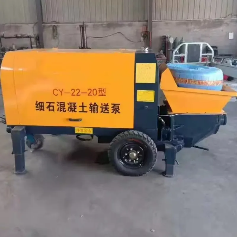 YG Trailer Mounted Mobile Concrete Pump For Conveying Concrete Function Mini Portable Concrete Pump With Engine And Motor
YG Trailer Mounted Mobile Concrete Pump For Conveying Concrete Function Mini Portable Concrete Pump With Engine And Motor