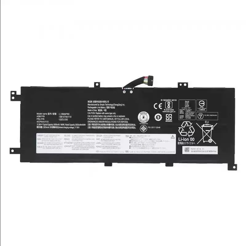 Аккумулятор для ноутбука L18C4P90 L18D4P90 L18M4P90 для ThinkPad L13 Gen 1 2 Yoga S2 Gen 6 TP00114C серии 15,36 В/44,8 Втч/2915 мАч
Аккумулятор для ноутбука L18C4P90 L18D4P90 L18M4P90 для ThinkPad L13 Gen 1 2 Yoga S2 Gen 6 TP00114C серии 15,36 В/44,8 Втч/2915 мАч
