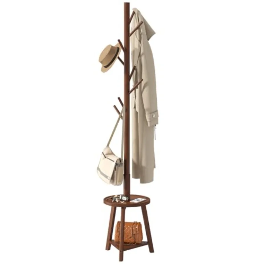 Coat Rack freestanding Stand with 2 Shelves Bamboo Wooden Coat Tree Easy Assembly 8 Hooks Standing Jackets Hanger Hallway Offic
Coat Rack freestanding Stand with 2 Shelves Bamboo Wooden Coat Tree Easy Assembly 8 Hooks Standing Jackets Hanger Hallway Offic