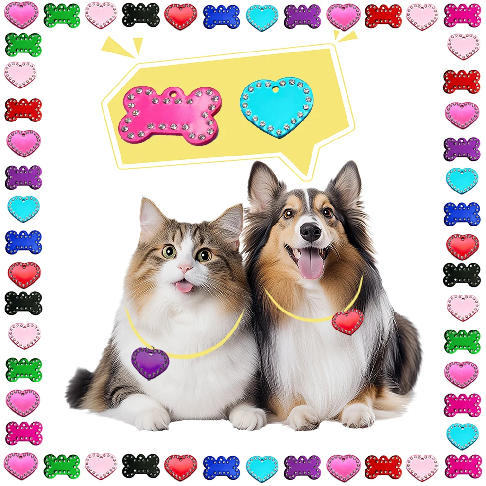 100 шт., оптовая продажа, ошейник для домашних животных, личность с бриллиантовой биркой, идентификатор кошки, индивидуальная бирка, лазерная гравировка имени, ожерелье для телефона, кулон
100 шт., оптовая продажа, ошейник для домашних животных, личность с бриллиантовой биркой, идентификатор кошки, индивидуальная бирка, лазерная гравировка имени, ожерелье для телефона, кулон