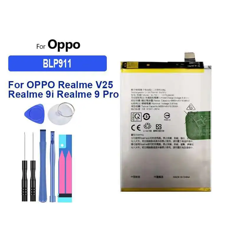 Для Oppo Realme V25 Realme 9i Realme 9 Pro 9Pro Reno 8 8 Pro Аккумулятор для мобильного телефона Премиум Замена 5000 мАч Прочный BLP911
Для Oppo Realme V25 Realme 9i Realme 9 Pro 9Pro Reno 8 8 Pro Аккумулятор для мобильного телефона Премиум Замена 5000 мАч Прочный BLP911