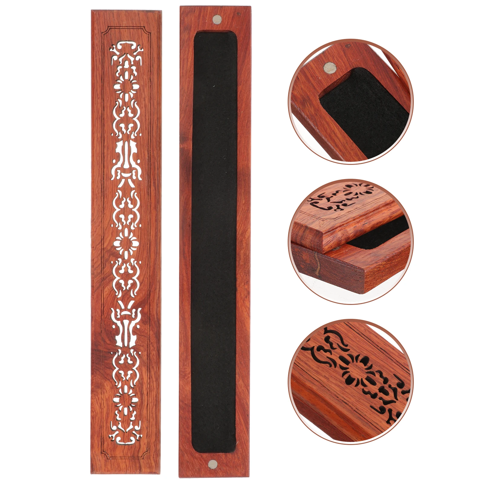 Premium Wood Incense Burner Rectangle Hollow Design Sandalwood Holder Desktop Decorative Tray Home Office Decor
Premium Wood Incense Burner Rectangle Hollow Design Sandalwood Holder Desktop Decorative Tray Home Office Decor