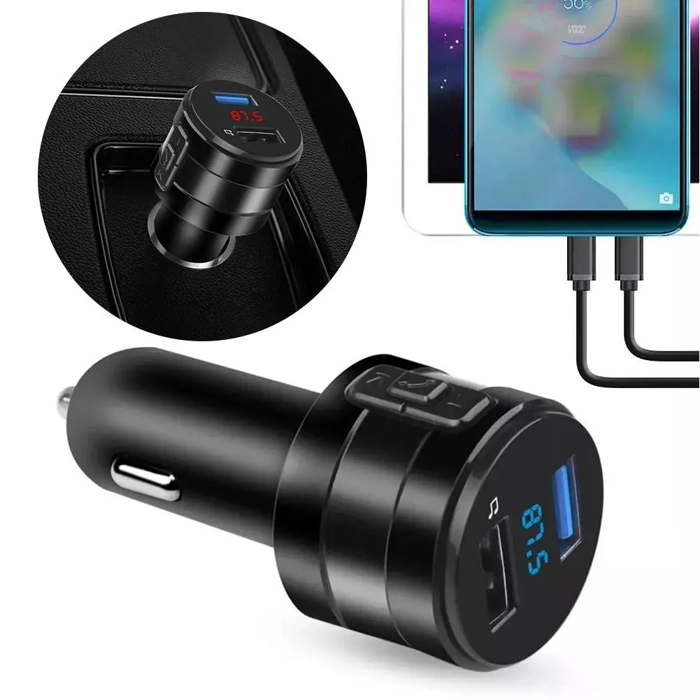 Car Wireless Bluetooth Charger FM Transmitter MP3 Player LED Screen USB Charging Lighter Cigarette Display Adapter Fast U3H9
Car Wireless Bluetooth Charger FM Transmitter MP3 Player LED Screen USB Charging Lighter Cigarette Display Adapter Fast U3H9