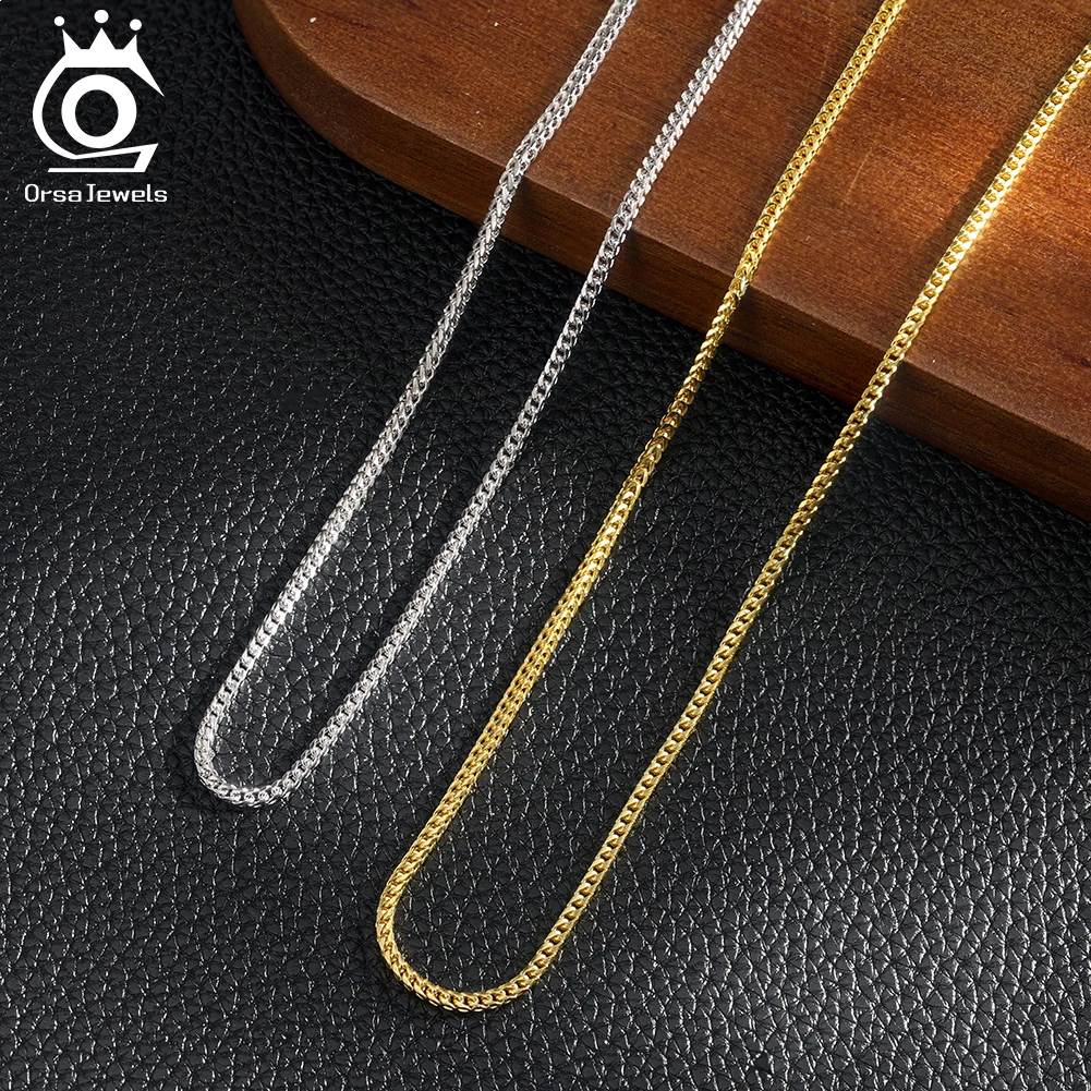 ORSA JEWELS Простое ожерелье-цепочка из стерлингового серебра 925 пробы, 2 мм, в стиле «Драконья кость», минималистичное, в стиле «Кубинская цепь Шопен», унисекс, ювелирное изделие SC92
ORSA JEWELS Простое ожерелье-цепочка из стерлингового серебра 925 пробы, 2 мм, в стиле «Драконья кость», минималистичное, в стиле «Кубинская цепь Шопен», унисекс, ювелирное изделие SC92