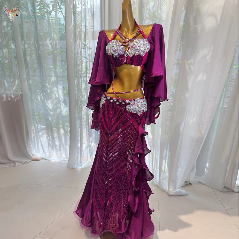 Sexy Bellydance Costume Bra Long Skirt Women Drum Solo Egypy Dancer Performance Outfit Swing Shine Sparkle Rhinstone Luxury 2025
Sexy Bellydance Costume Bra Long Skirt Women Drum Solo Egypy Dancer Performance Outfit Swing Shine Sparkle Rhinstone Luxury 2025
