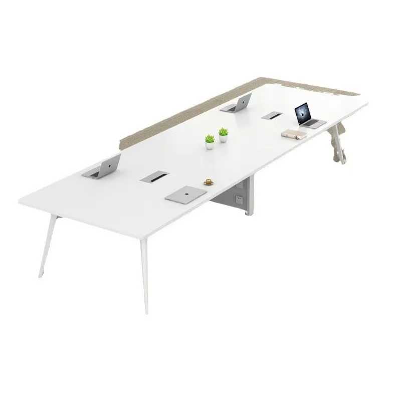 #Simple office meeting dual-purpose table, small white table and chair combination workbench
#Simple office meeting dual-purpose table, small white table and chair combination workbench
