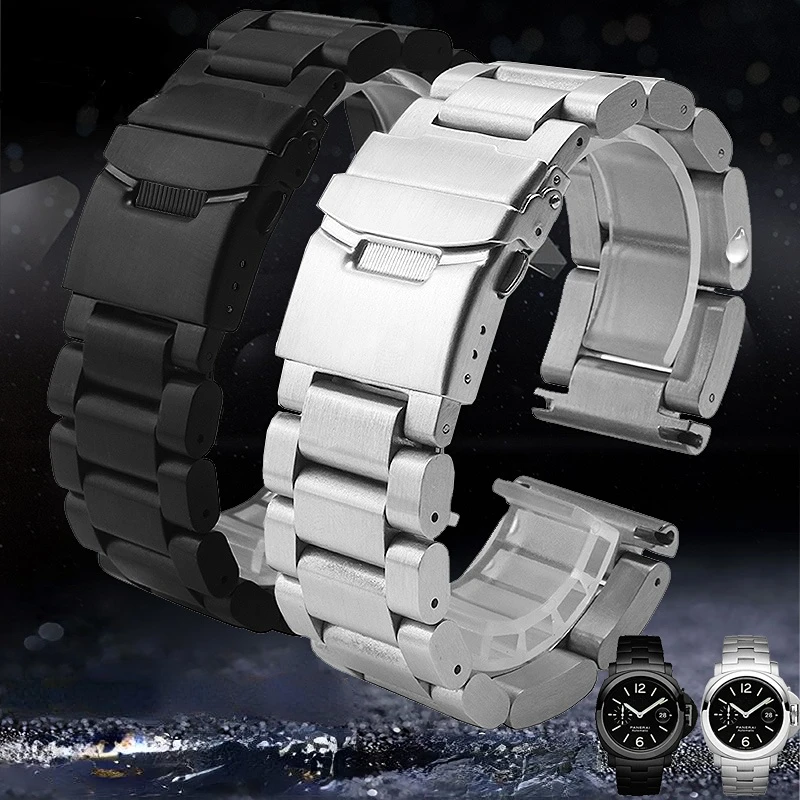 Ремешок из нержавеющей стали для наручных часов Panerai, металлический защитный браслет с пряжкой, прочный, утолщенный, 5,5 мм, 22 мм, 24 мм, 26 мм
Ремешок из нержавеющей стали для наручных часов Panerai, металлический защитный браслет с пряжкой, прочный, утолщенный, 5,5 мм, 22 мм, 24 мм, 26 мм