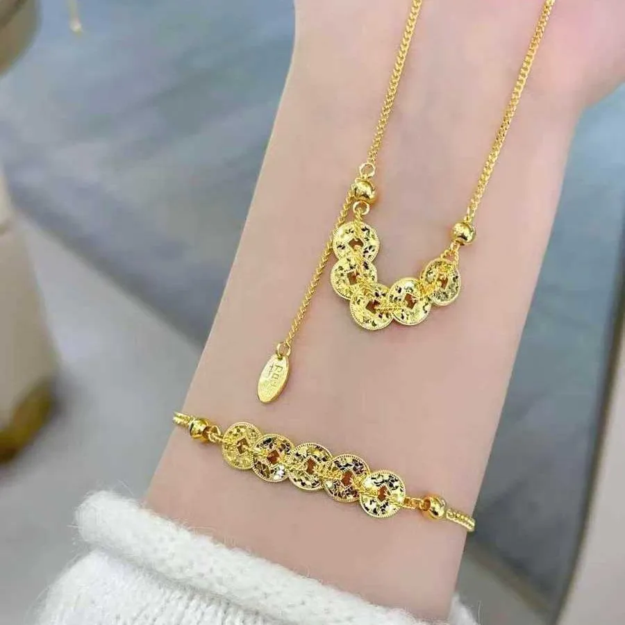 24K Gold AU999 Five Emperor Coins Jewelry | Hollow - out coins on red rope, gold clasp, versatile & auspicious
24K Gold AU999 Five Emperor Coins Jewelry | Hollow - out coins on red rope, gold clasp, versatile & auspicious