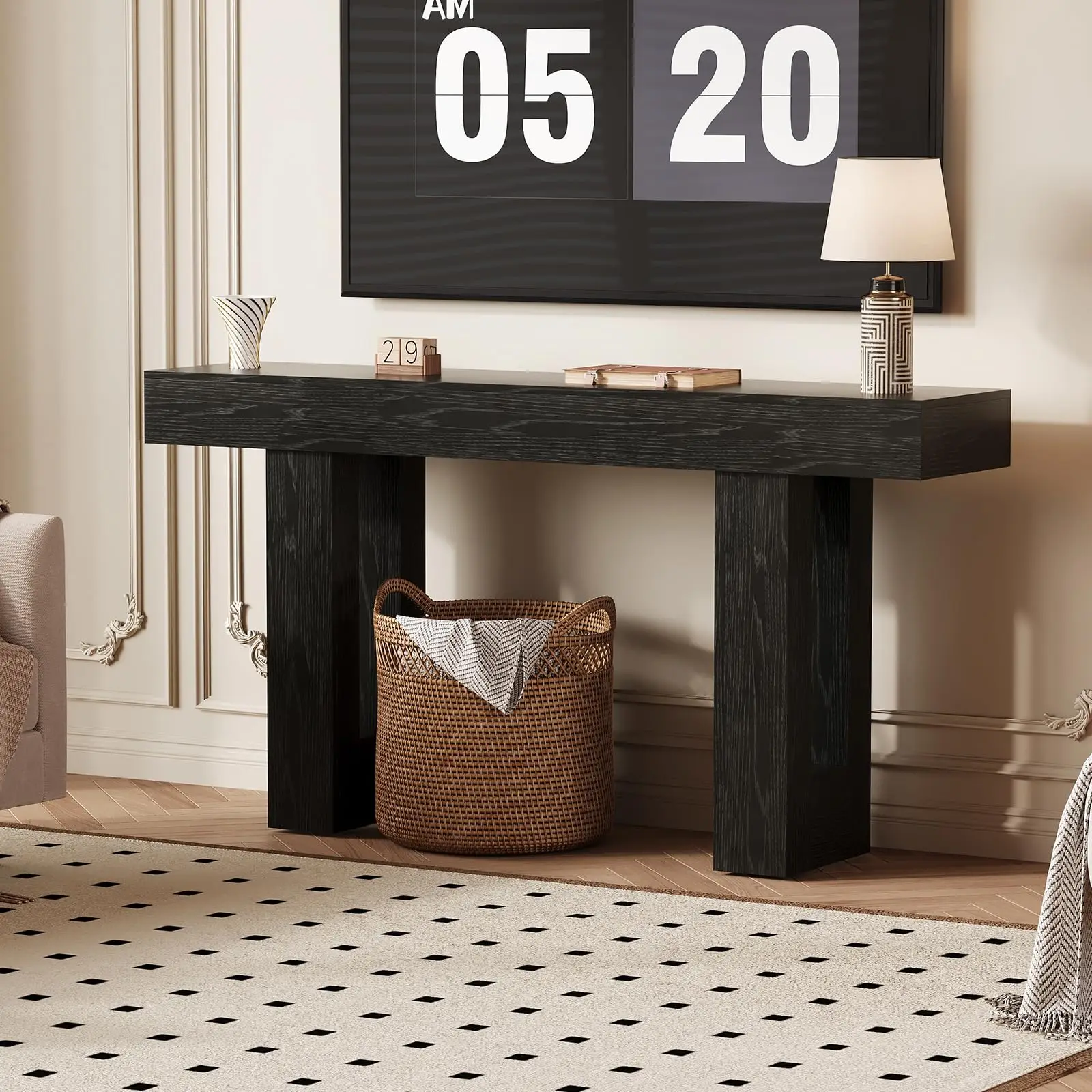 63" Console Table With Power Outlet & USB-C, Charging Station Sofa Table, Narrow Entryway Table For Hallway Living Room
63" Console Table With Power Outlet & USB-C, Charging Station Sofa Table, Narrow Entryway Table For Hallway Living Room