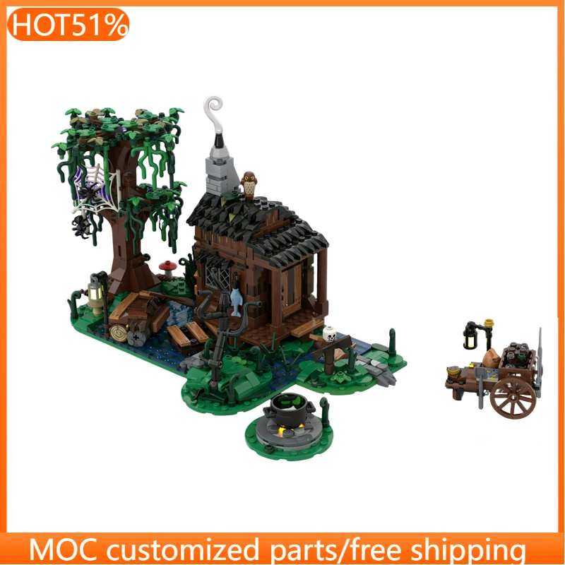 834 детали Городская уличная хижина ведьмы MOC, модульный конструктор, популярная простая креативная игрушка для мальчиков, подарок на день рождения
834 детали Городская уличная хижина ведьмы MOC, модульный конструктор, популярная простая креативная игрушка для мальчиков, подарок на день рождения