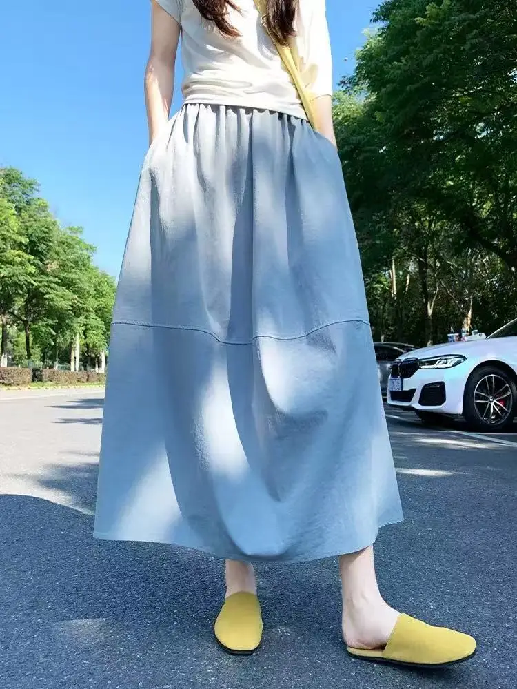 2026 Summer New Loose Umbrella Skirts Women Solid Color Casual Skirt Female Versatile Loose High-waisted Thin Skirts U99
2026 Summer New Loose Umbrella Skirts Women Solid Color Casual Skirt Female Versatile Loose High-waisted Thin Skirts U99