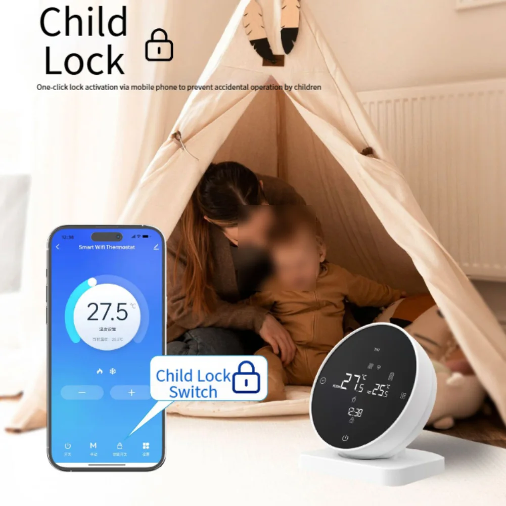 Беспроводной Wi-Fi термостат ForTuya для газовых водонагревателей с групповым контролем и несколькими настройками температуры
Беспроводной Wi-Fi термостат ForTuya для газовых водонагревателей с групповым контролем и несколькими настройками температуры