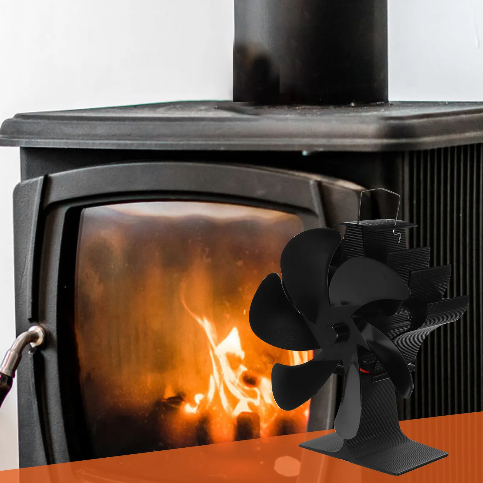 Home Fireplace Fan 5 Blades Stove Warm Air Practical Heat Powered Household Silent
Home Fireplace Fan 5 Blades Stove Warm Air Practical Heat Powered Household Silent