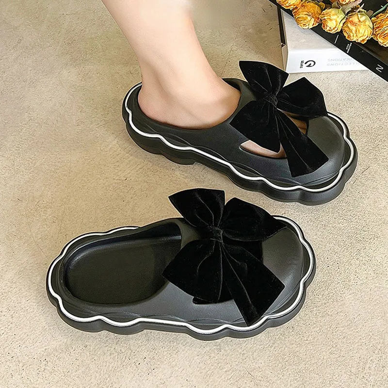 Bow Knot House Slipper Cloud Woman Summer Sandal Flip Flops Beach Non Slip Soft Sole Home Flat Shoes Ladies Cartoon Female Slide
Bow Knot House Slipper Cloud Woman Summer Sandal Flip Flops Beach Non Slip Soft Sole Home Flat Shoes Ladies Cartoon Female Slide