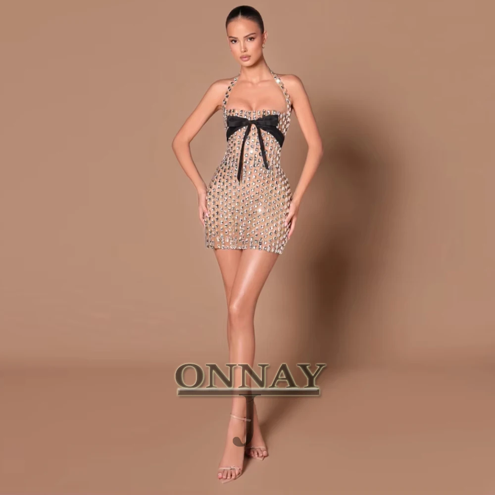 Customized Bling Rhinestones Homecoming Dresses Bowknot Halter Bespoke Cocktail Prom Party Gown for Women Vestidos De Gala
Customized Bling Rhinestones Homecoming Dresses Bowknot Halter Bespoke Cocktail Prom Party Gown for Women Vestidos De Gala