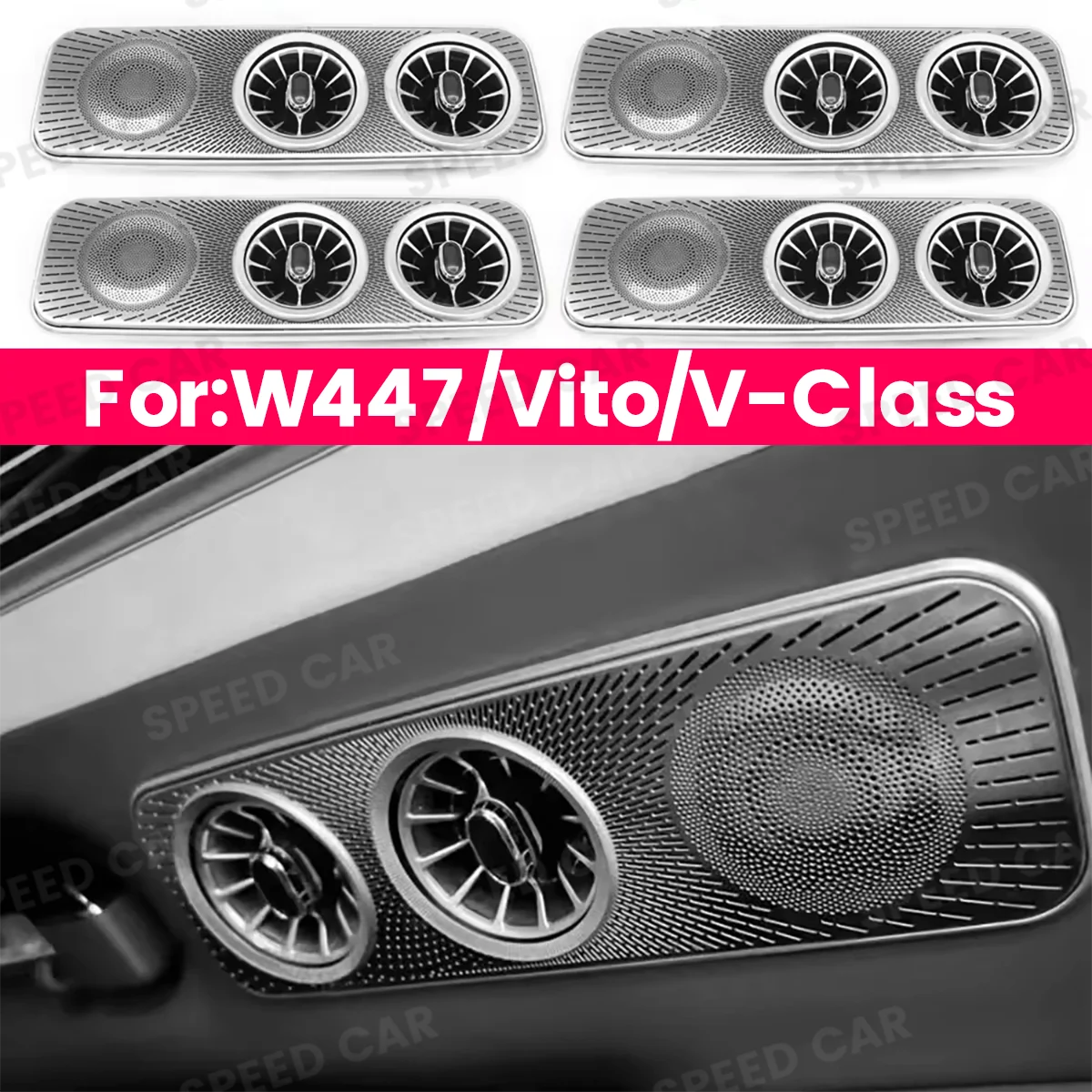 No LED Turbo Style Roof Vent For Mercedes Benz V-Class W447 Vito V260 V220d V250 Automotive Ventilation Modification Parts
No LED Turbo Style Roof Vent For Mercedes Benz V-Class W447 Vito V260 V220d V250 Automotive Ventilation Modification Parts