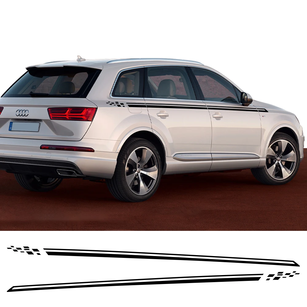 Для Audi Q7 4M 4L 2020 2007 2018 2021 наклейка на боковую дверь автомобиля виниловые наклейки накладки креативная графика линии талии автоаксессуары
Для Audi Q7 4M 4L 2020 2007 2018 2021 наклейка на боковую дверь автомобиля виниловые наклейки накладки креативная графика линии талии автоаксессуары