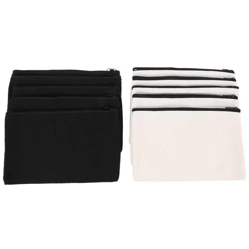 10Pcs Canvas Makeup Bags Canvas Zipper Pouch Bags Pencil Case Blank DIY Craft Bags Pouch For Travel DIY Craft School
10Pcs Canvas Makeup Bags Canvas Zipper Pouch Bags Pencil Case Blank DIY Craft Bags Pouch For Travel DIY Craft School