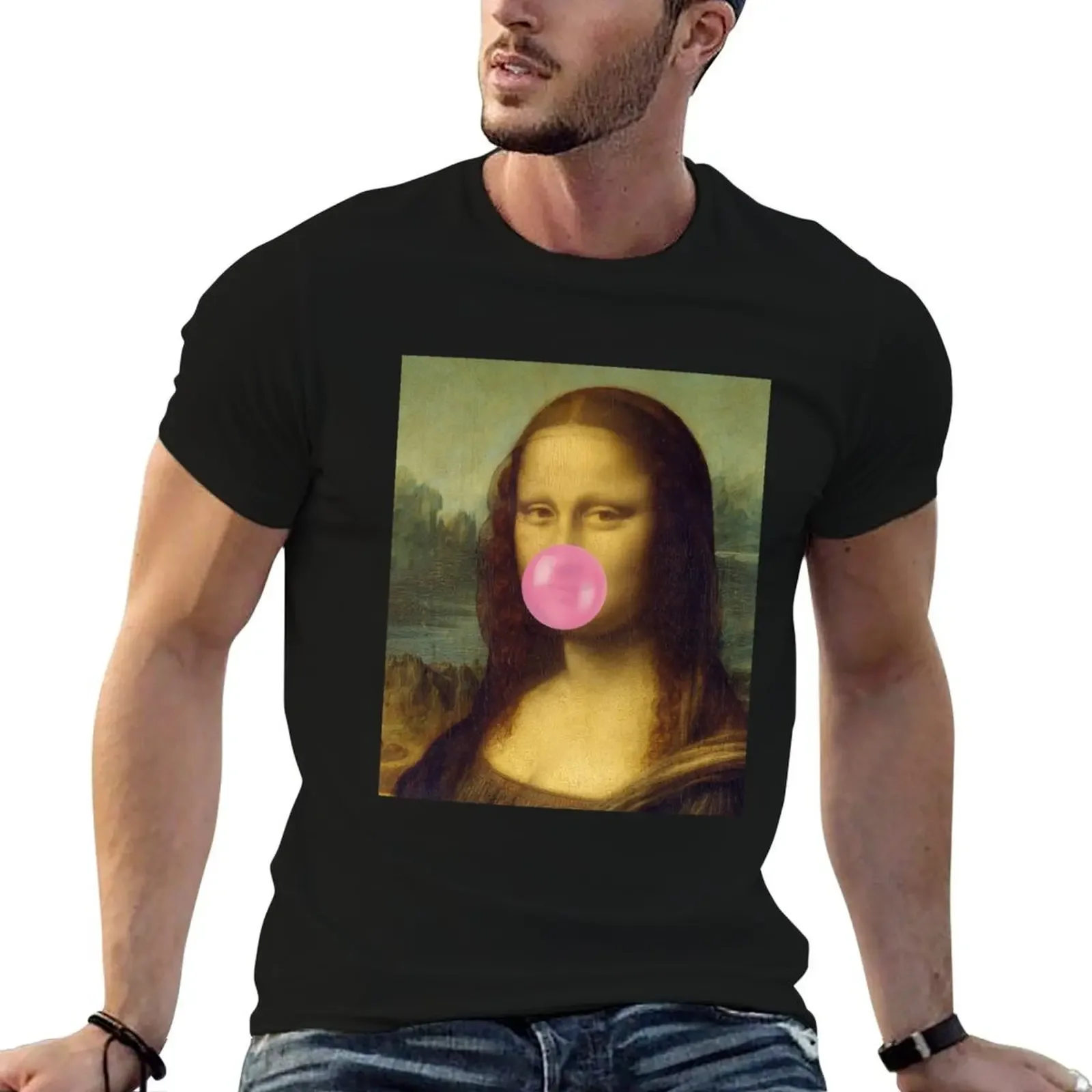 The Bubble Gum Mona Lisa T-Shirt vintage cute tops tops street wear men workout shirt
The Bubble Gum Mona Lisa T-Shirt vintage cute tops tops street wear men workout shirt