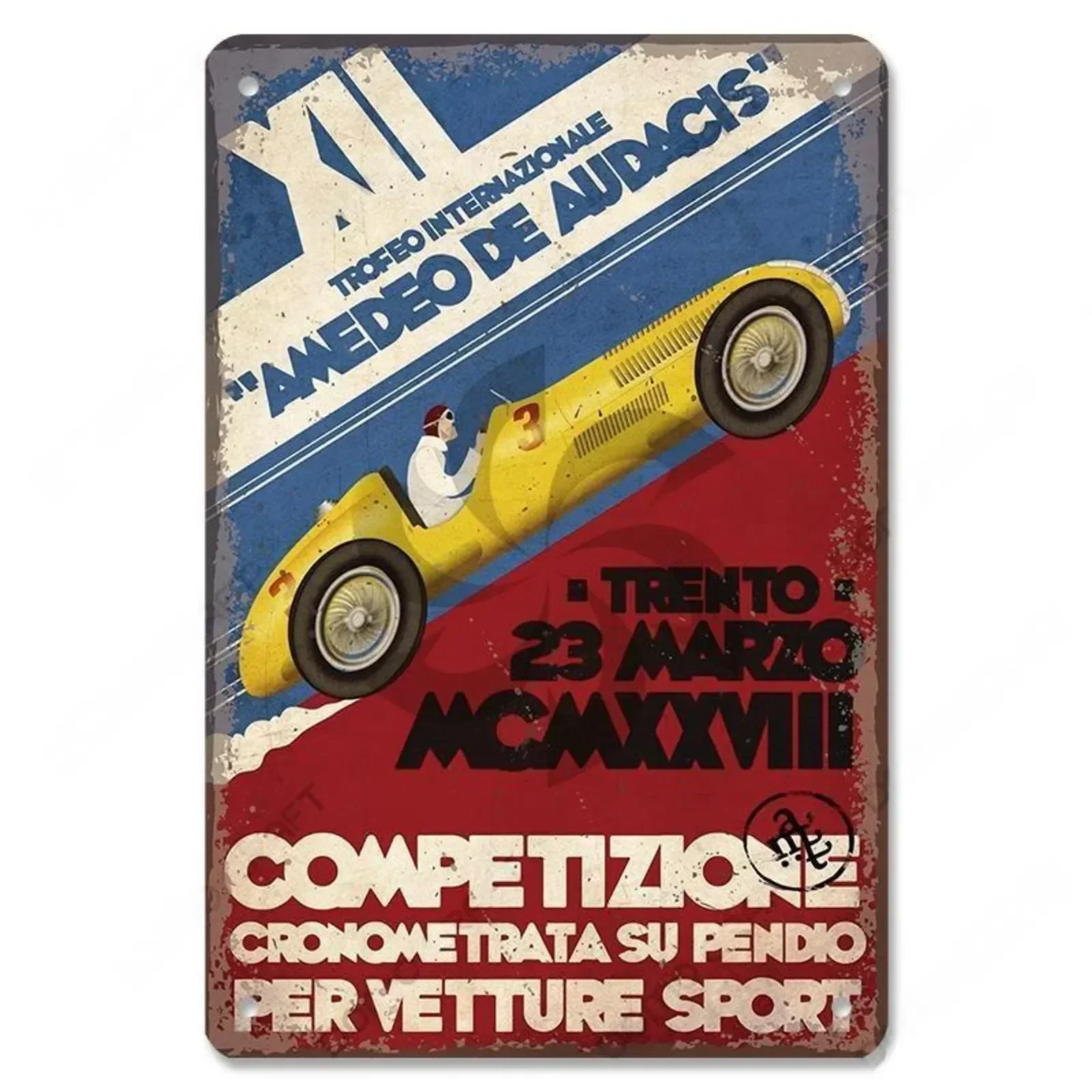 Racing Car Plaque Metal Tin Signs F1 Racetrack Vintage Metal Poster Wall Art Decor for Garage Racing Club Home
Racing Car Plaque Metal Tin Signs F1 Racetrack Vintage Metal Poster Wall Art Decor for Garage Racing Club Home