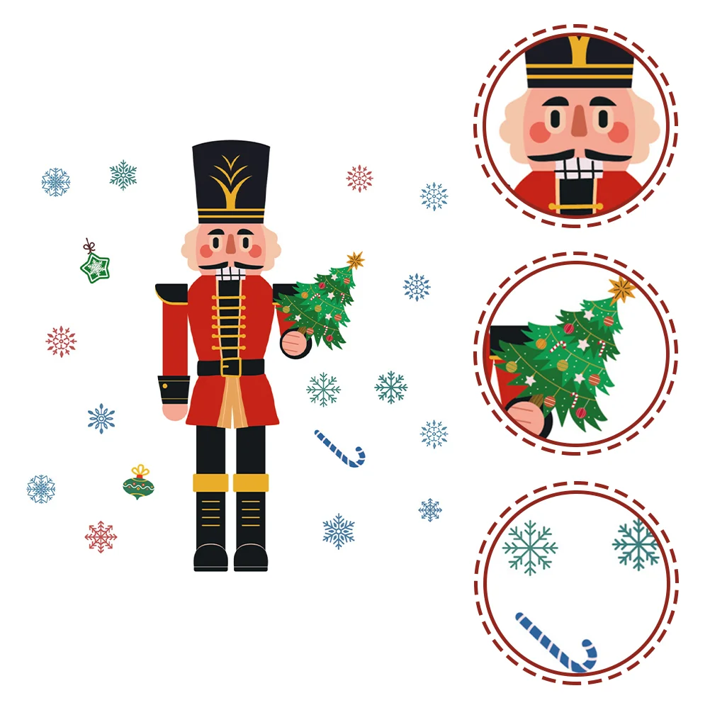 Wall Sticker Household Christmas Window Stickers Nutcracker Snowflake Decal 90x32cm Pvc Xmas Glass
Wall Sticker Household Christmas Window Stickers Nutcracker Snowflake Decal 90x32cm Pvc Xmas Glass