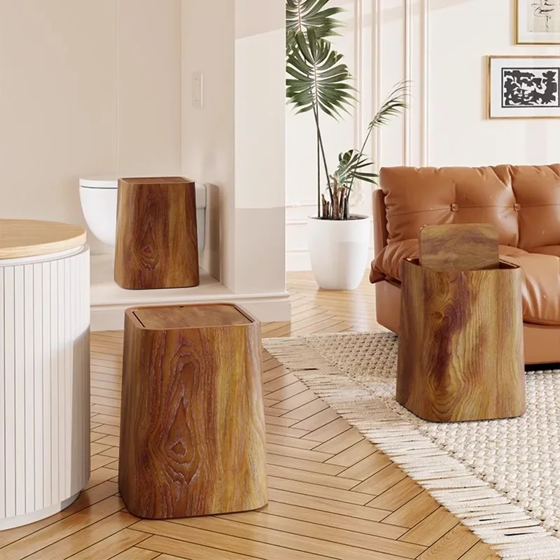 Retro Square Wood Pattern Wastebasket Waterproof Trash Can Bathroom Recycle Bin Large Capacity Garbage Bin Kitchen Accessories
Retro Square Wood Pattern Wastebasket Waterproof Trash Can Bathroom Recycle Bin Large Capacity Garbage Bin Kitchen Accessories