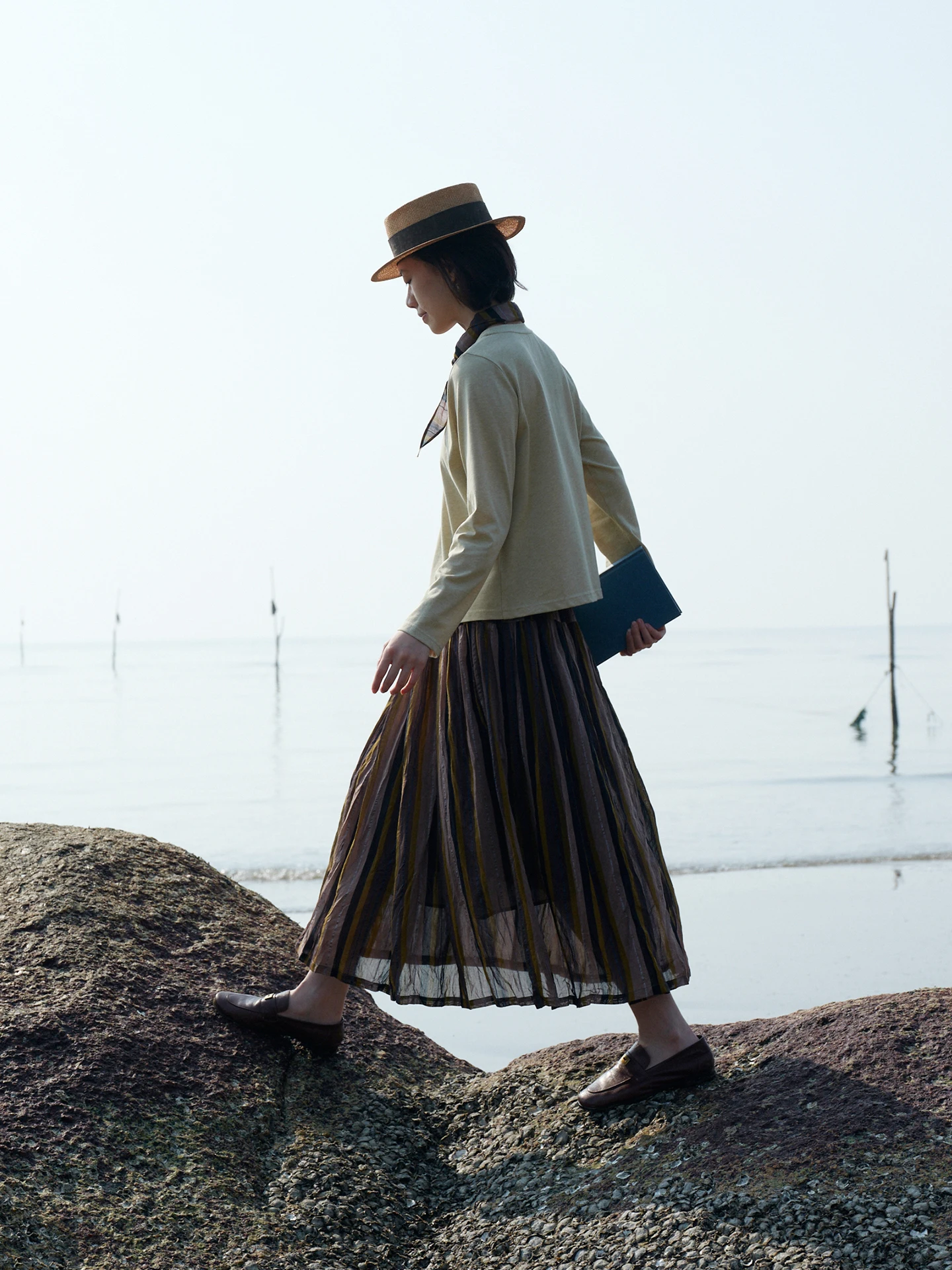 ZBWY Spring Summer Silk Cotton Blend Lightweight Stripe f Skirt Yellow Blue Brown Stripe A-Line Loose Fit Midi Skirt
ZBWY Spring Summer Silk Cotton Blend Lightweight Stripe f Skirt Yellow Blue Brown Stripe A-Line Loose Fit Midi Skirt