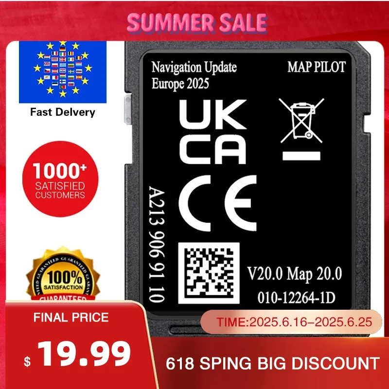 2025 for Mercedes GLC/C/E/V/X-class Car Garmin system GPS Map Sat Nav SD Card A2139069110 V20 NTG5.0 Full EU maps Version
2025 for Mercedes GLC/C/E/V/X-class Car Garmin system GPS Map Sat Nav SD Card A2139069110 V20 NTG5.0 Full EU maps Version