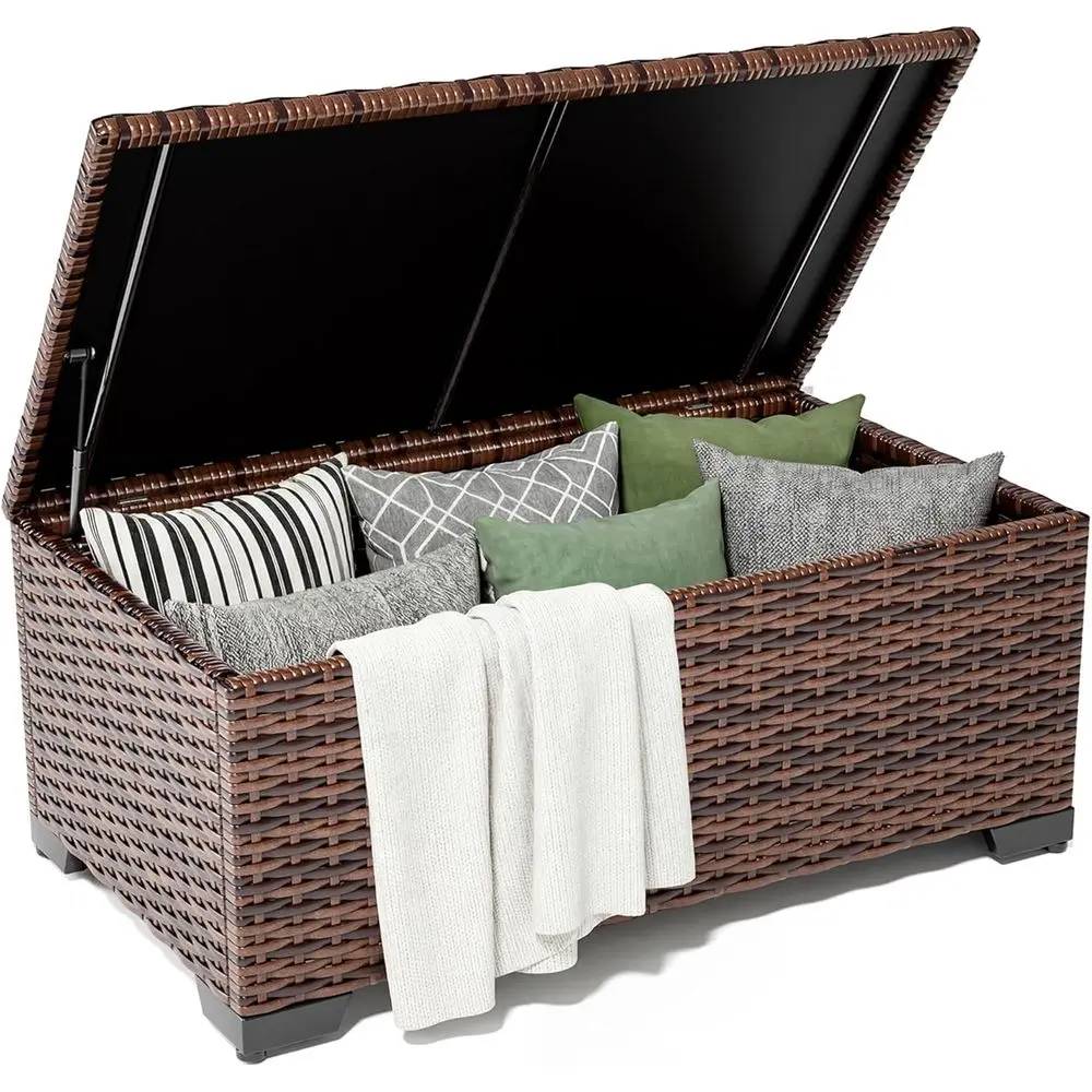 All-Weather Wicker Outdoor Side Table with Waterproof Cover for Patio, Storage, and Garden Accessories
All-Weather Wicker Outdoor Side Table with Waterproof Cover for Patio, Storage, and Garden Accessories